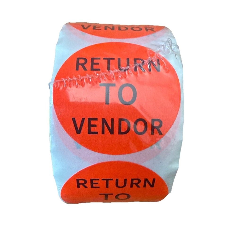 Direct Thermal Labels - 2 In Round Return To Vendor Labels T12